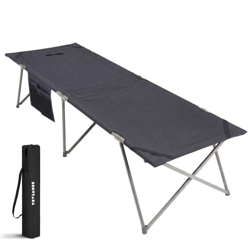 Lit de camp Trvlmore - 213 x 79 x 50 cm - extra large - pliable - lit de camping