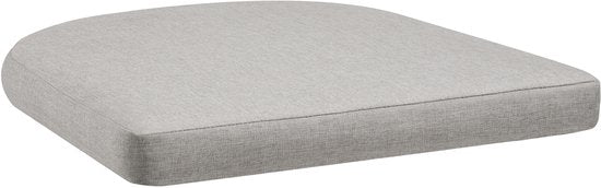tectake® Lot de 2 chaises de jardin Manacor - Chaise de jardin en forme de corde - Chaise de balcon - Chaise d'extérieur en bois d'acacia verni résistante aux intempéries - Gris/Beige - Chaises de jardin, de balcon, de terrasse