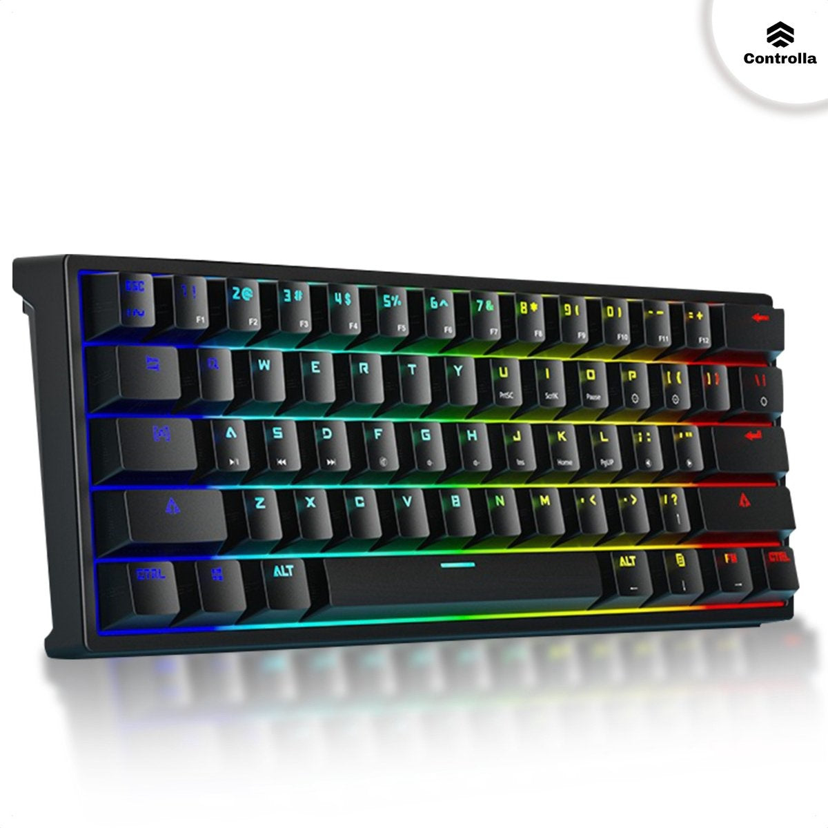 Clavier de jeu 60 pour cent - Clavier de jeu mécanique - Clavier de jeu - QWERTY