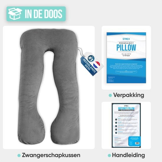 Oreiller de maternité XXL - Strex 280cm - Housse amovible