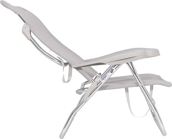 Crespo - Chaise de plage - AL/223 - Gris clair