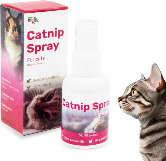 Spray d'herbe à chat - 100% naturel - Spray d'herbe à chat - Jouet d'herbe à chat - Valériane - Chat - Chats - Pour griffoir - Jouets - Maison - Panier