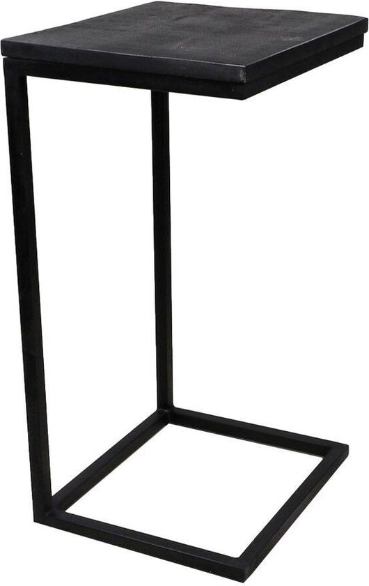 Collection HSM Table d'appoint Read - noir - bois de manguier/fer