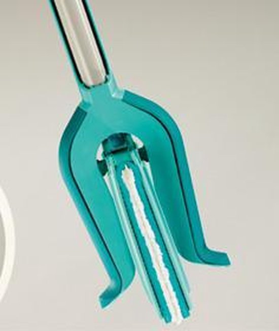Racleur de sol Leifheit Picobello M Micro Duo avec manche - largeur de nettoyage de 33 cm - turquoise - gris