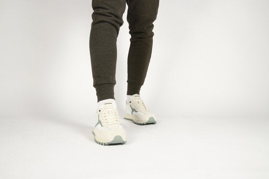 Blackstone SCORIA LEGEND - DG532 White Green Environmental - Chaussures de course - Hommes - Blanc cassé - Taille : 46