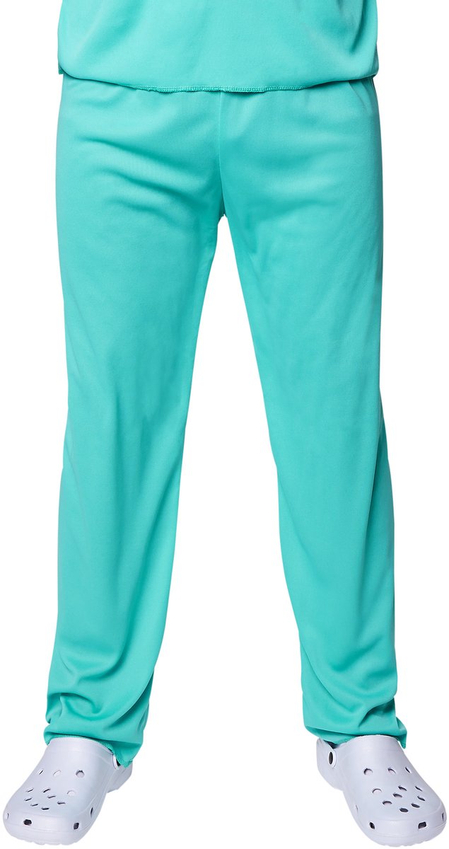 Dressforfun - Costume de chirurgien pour homme - Costume de médecin complet avec pantalon, haut, masque buccal et coiffe pour le carnaval, Halloween et les fêtes - Taille M