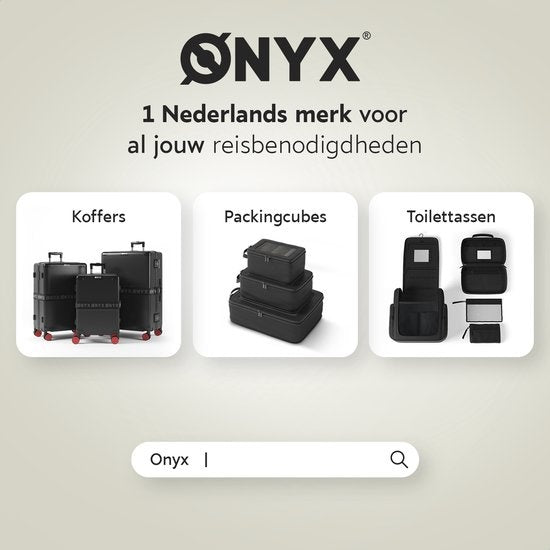 ONYX® Trousse de toilette Noir L