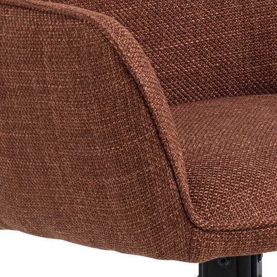 Aske Chaise de salle à manger - Lot de 2 - Cuivre