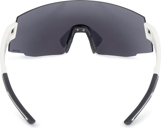 Lunettes AGU Vigor unisexe - Blanc - Verres UV400 - Traitement anti-buée - 2 paires de verres supplémentaires - Branches anti-allergiques - Étui de rangement inclus