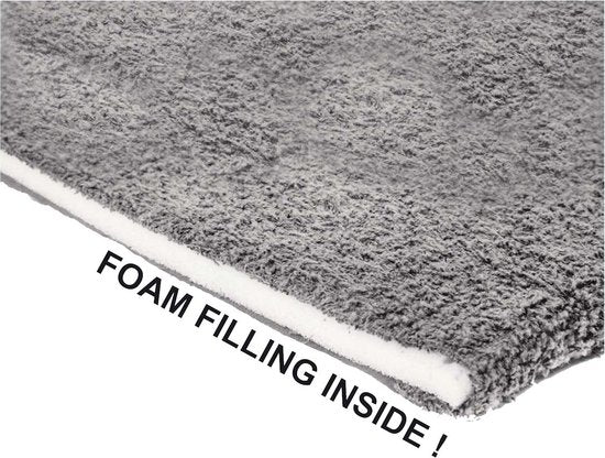Bo-Camp - Housse de chaise M - Universelle - Tissu éponge rembourré - Gris
