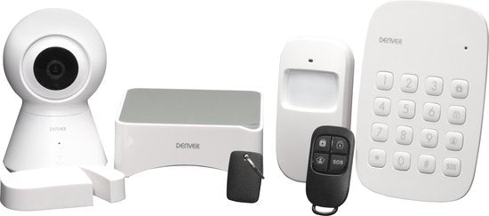 Denver SHA-150 - Sécurité domestique intelligente - Système d'alarme domestique intelligent - TUYA - Blanc