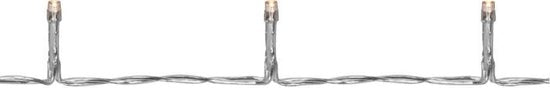 Lumières LED - 180 LED - 13,5 mètres - Blanc chaud - Cordon transparent