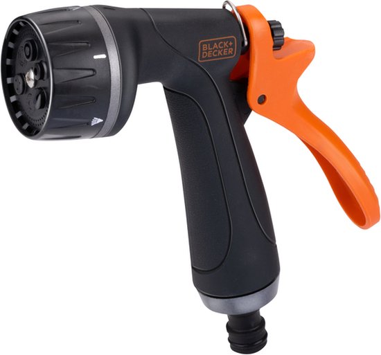 Buse de pulvérisation BLACK+DECKER - 6 positions - Universelle - Noir/Orange