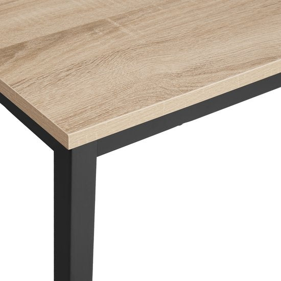 tectake - bureau table Flint 120 cm - indutrial - brun clair - 404466
