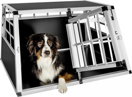 Caisse de transport animaux Tectake - 89 x 69 x 50 cm - Noir