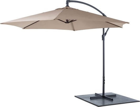 Parasol flottant Lifetime - jardin - 300 x 300 x 245 CM - réglable - Taupe
