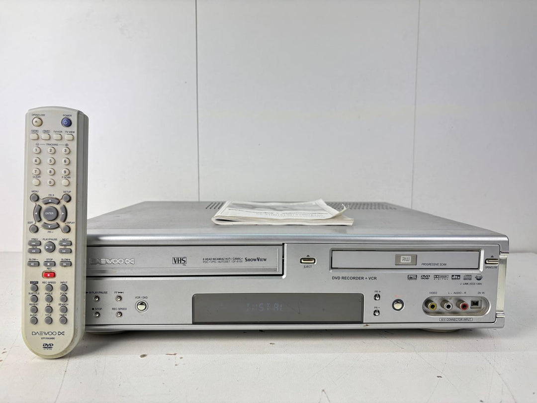 Enregistreur combiné vidéo/DVD Daewoo DF-8100 – Noir/Argent – Copie de cassettes VHS sur DVD