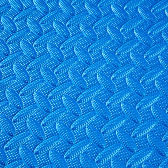 tectake - Lot de 8 tapis de protection tapis de protection de sol tapis de fitness - bleu - 402655
