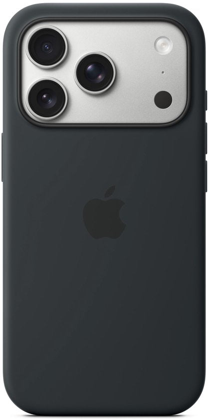 Coque en silicone avec MagSafe pour iPhone 17 Pro - Noir