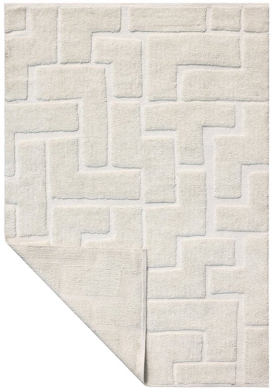 Tapis Maze de fonQ - Blanc cassé - Rectangulaire - 200 x 290 cm