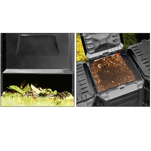 Bac √† compost Deuba Fast 1600L - Quatro - 261 x 72 x 83cm
