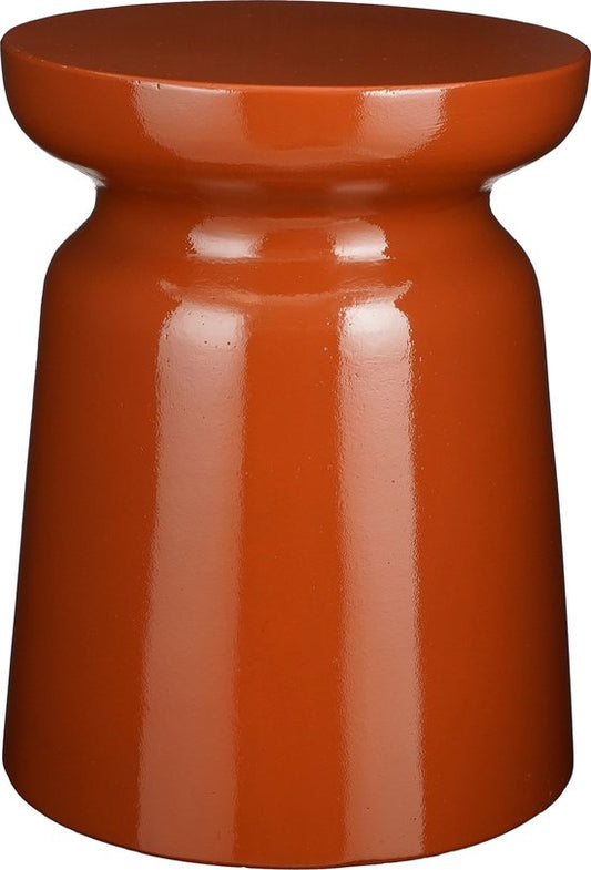 Table d'appoint Mica Decorations Stage - H45 x Ø35 cm - Ciment - Orange