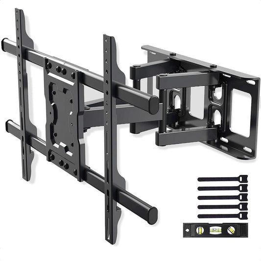Support mural pour écran - Auronic - Support TV - Rotatif et inclinable - 37 à 70 pouces - jusqu'à 60 KG - Noir