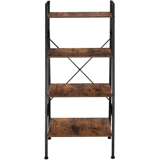tectake - Armoire murale Liverpool - industriel brun foncé - 61,5 x 36,5 x 150 cm - 404148