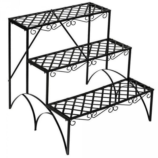 Echelle pour plantes Tecktake - 3 marches droites 401711