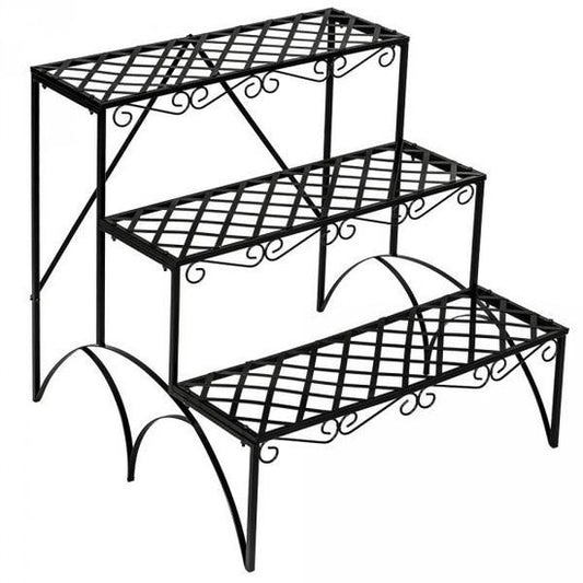 Echelle pour plantes Tecktake - 3 marches droites 401711