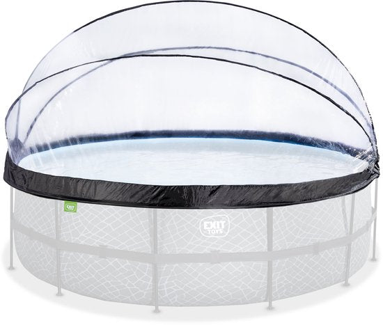 EXIT Abri de piscine ECO ø488 cm - Dôme de piscine - Universel - Accessoire de piscine - Résistant aux intempéries