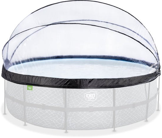 EXIT Abri de piscine ECO ø488 cm - Dôme de piscine - Universel - Accessoire de piscine - Résistant aux intempéries