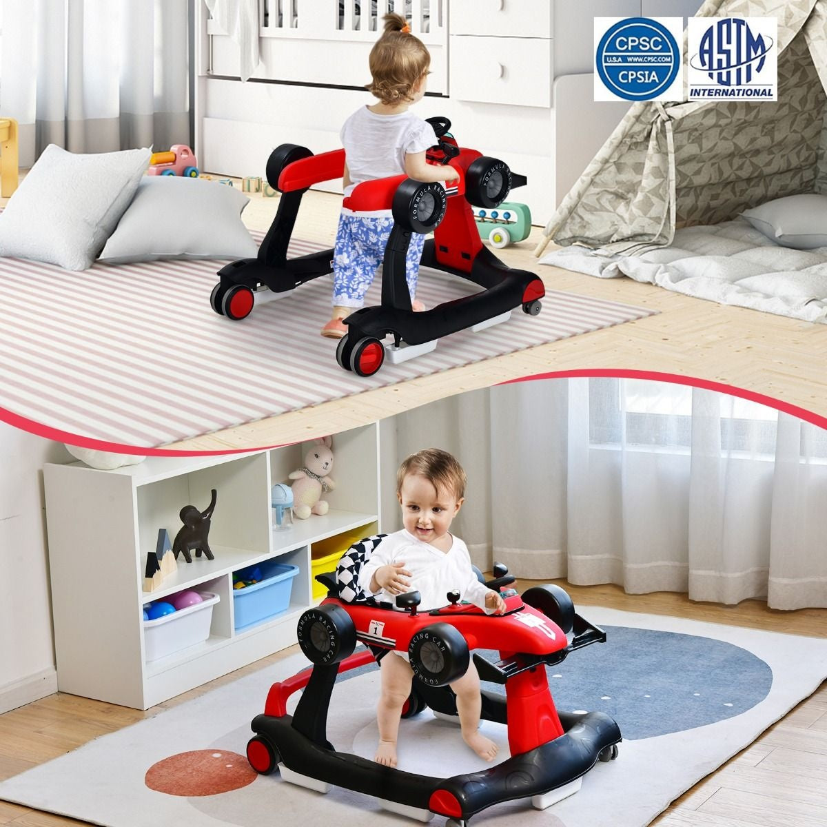 Coast Runner - 4-en-1 - Max. 15 - Rouge / Noir