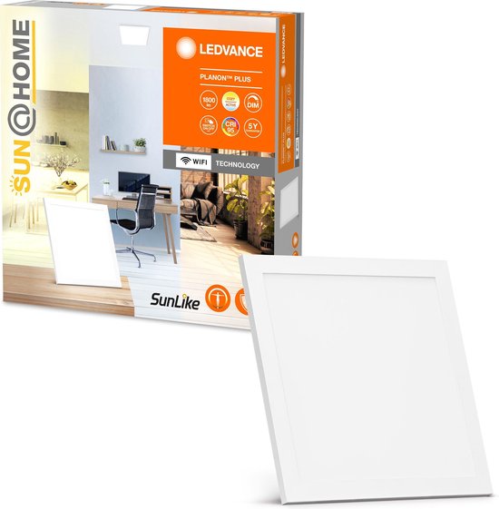 LEDVANCE Luminaire : pour plafond, SunHome Panels / 2 W, 22-...24- V, angle de rayonnement : 11-, Tunable White, 22- ... 5- K, matériau du boîtier : aluminium, IP2-