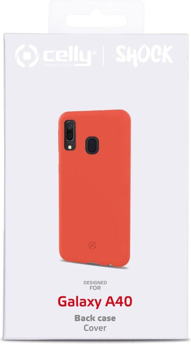Étui Celly pour Samsung Galaxy A40 - Coque arrière en TPU - Orange