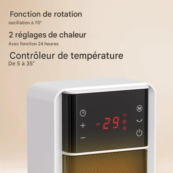 Fourneau électrique Auronic - Fourneau en céramique - Fourneau à tour - 2000W - Blanc