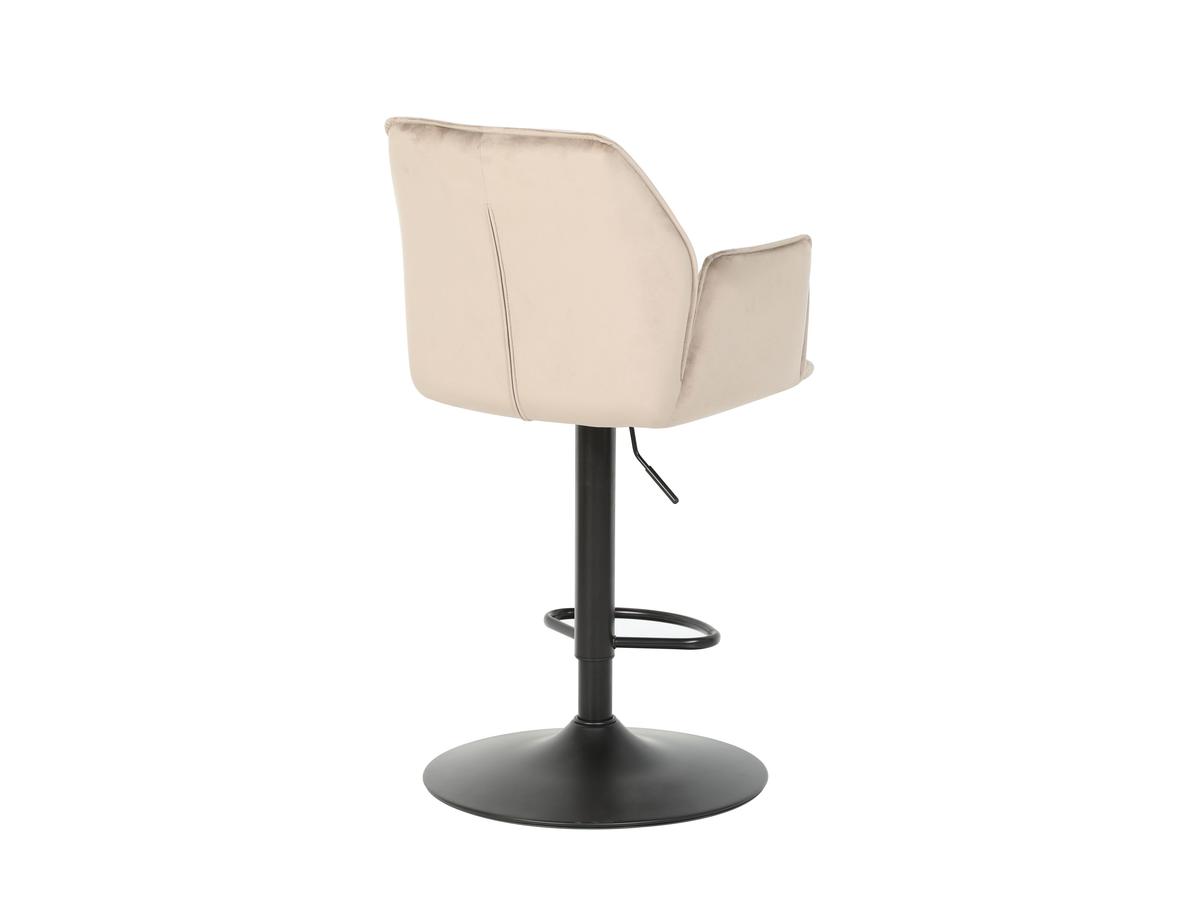 Tabouret de bar Jill Velvet - Lot de deux - Taupe - 2 pièces