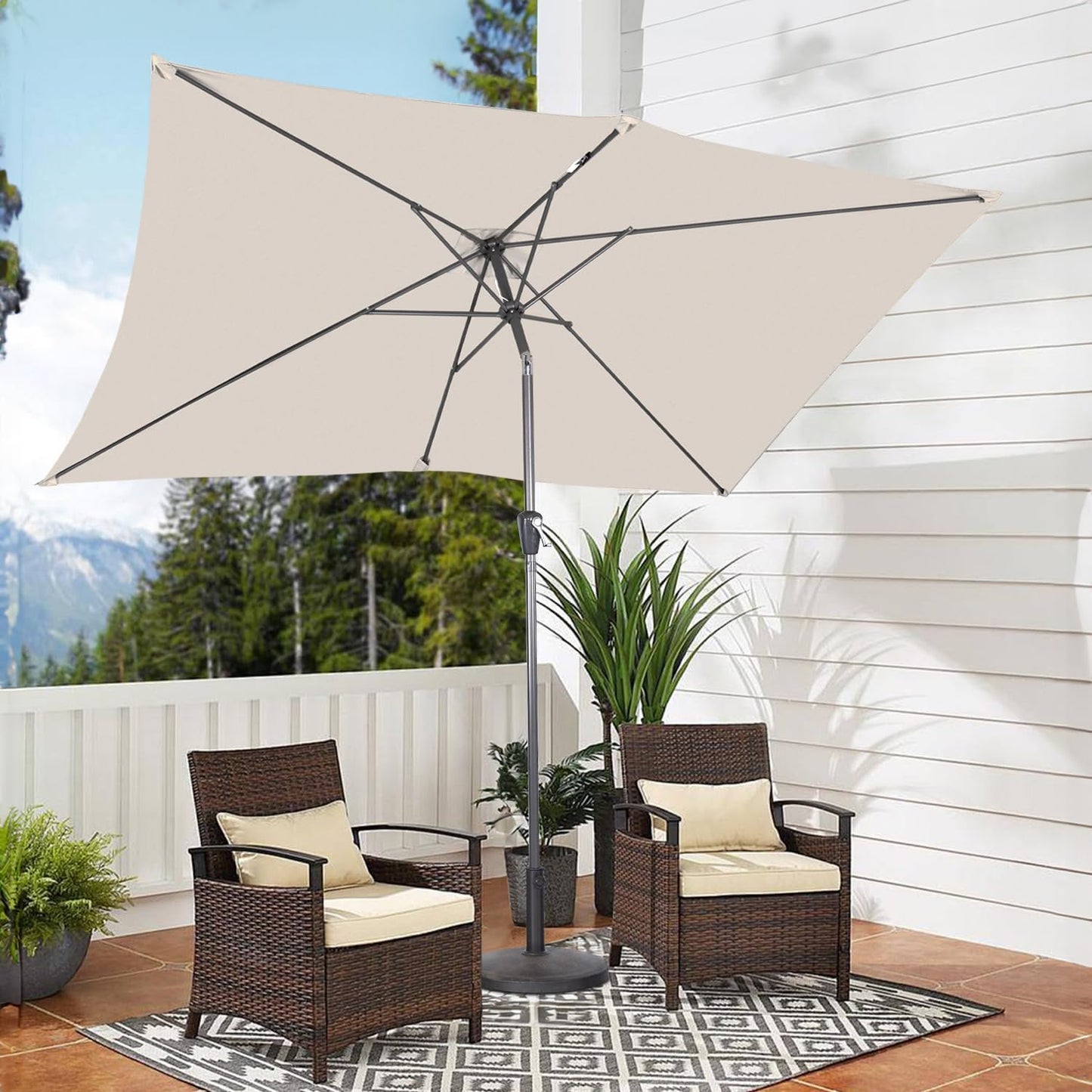 Angel Living Parasol - Rectangulaire - 200 x 300 cm - Beige