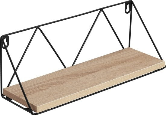 tectake® - 2 Etagères murales Rockport industrial light brown - 404432