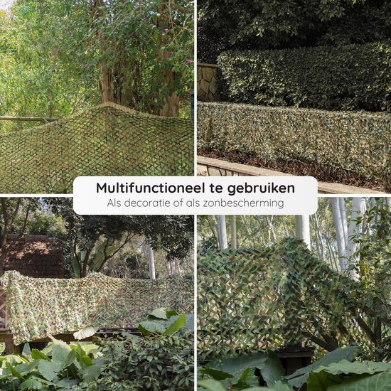 Filet de camouflage Volcan 200 x 140 - Toile d'ombrage - Camonet - Pour un effet de camouflage optimal - Vert