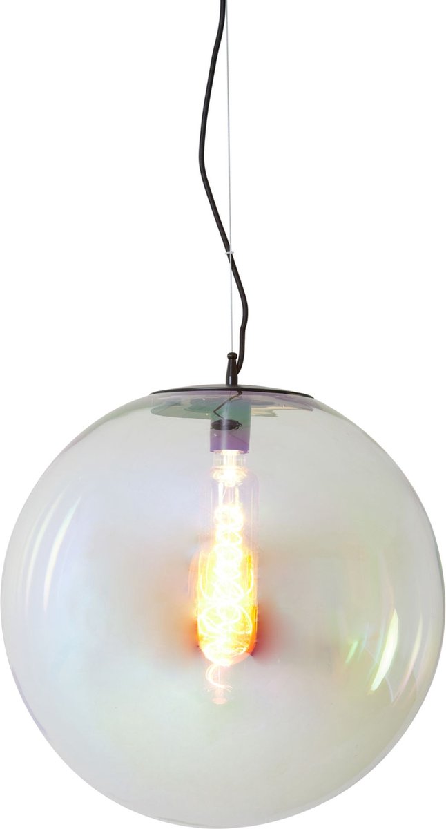 Light & Living Lampe pendante Medina - Verre multicolore - Ø48cm - Moderne et élégante pour le salon, la chambre à coucher ou la salle à manger