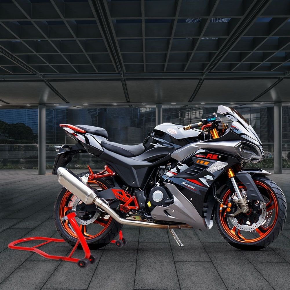 Support de réparation pour motos Coast - Roue arrière - Rouge