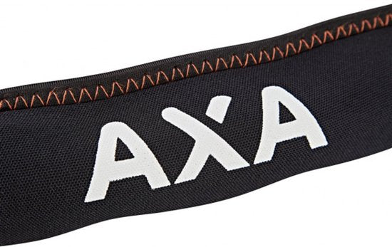 AXA Procarat+ 105 Cadenas à chaîne – ART 4 Cadenas pour moto – 105 cm – Acier trempé 10,5 mm – Cadenas à suspension libre – Housse de protection en néoprène – Service de clés en ligne – Noir