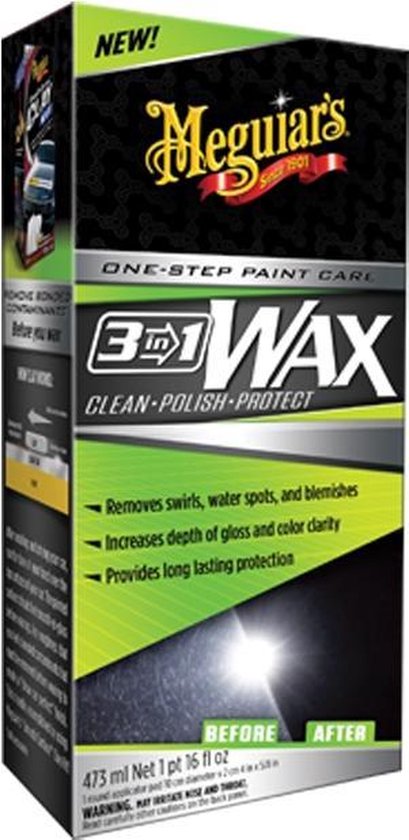 Cire 3-en-1 Meguiar's - Cire pour voiture - 473 ml