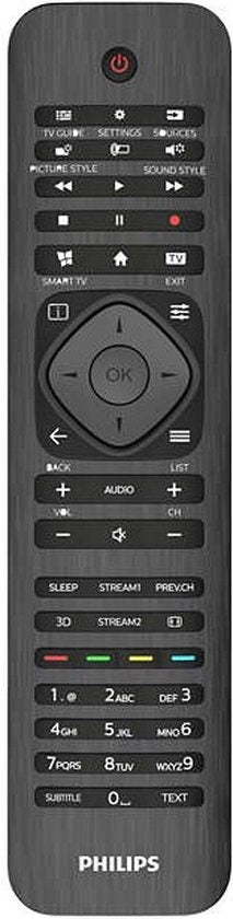 Télécommande Philips - Philips TV SRP4000/10 - Télécommande universelle pour téléviseur Philips - Noir