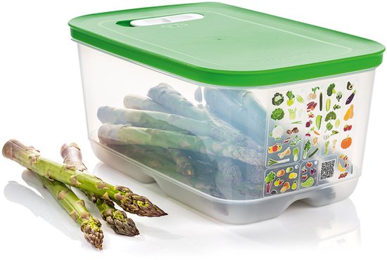 Tupperware Fridge Smart 4,4 l - Boîtes de conservation - Sans BPA - Bocal de conservation - Boîte à repas - Boîtes en plastique - Récipients alimentaires - Les aliments restent frais deux fois plus longtemps