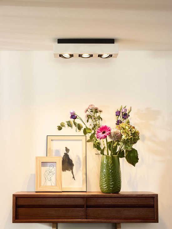 Lucide XIRAX - Spot de plafond (lampe de plafond) - LED « Dim to warm » - GU10 - 3 x 5 W 2200 K/3000 K - Blanc
