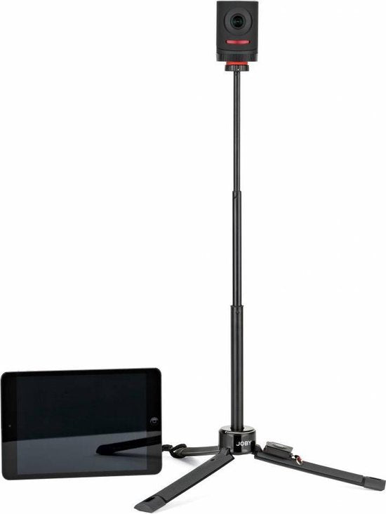 JOBY GripTight PRO TelePod – Trépied pour smartphones et GoPro – Hauteur de travail : 20,8 - 63,5 cm – Noir