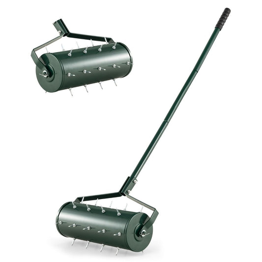 Coast Lawn Aerator Manual 44 x 128 cm - Green - Rouleau à gazon avec clous et poignée