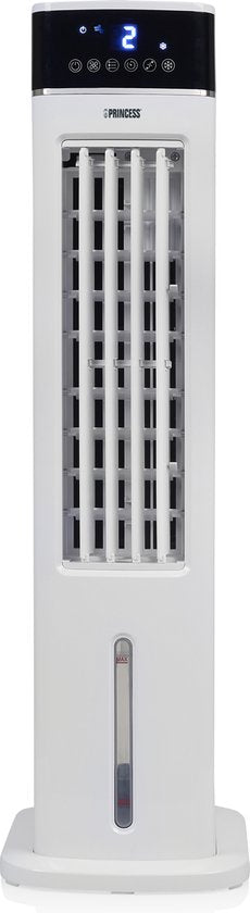 Climatiseur Princess Smart avec application et télécommande – Climatiseur sans tuyau – Réservoir d'eau de 3,5 L – Ventilateur oscillant avec fonction rafraîchissante – Rafraîchisseur d'air portable pour chambre, salon, bureau – Blanc – Économe en énergie